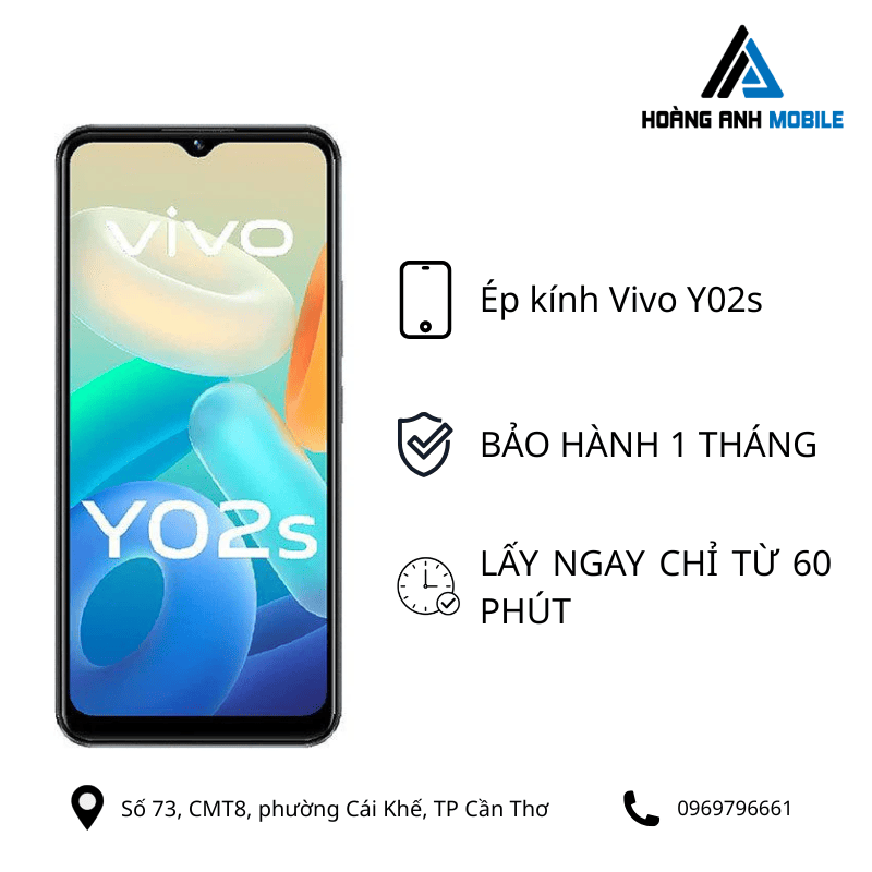 Ép kính Vivo Y02s