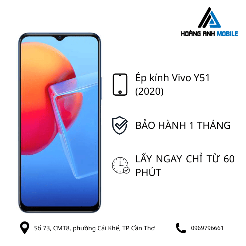 Ép kính Vivo Y51 (2020)