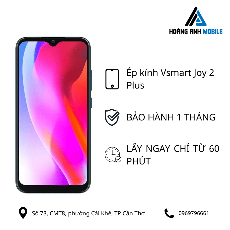 Ép kính Vsmart Joy 2 Plus
