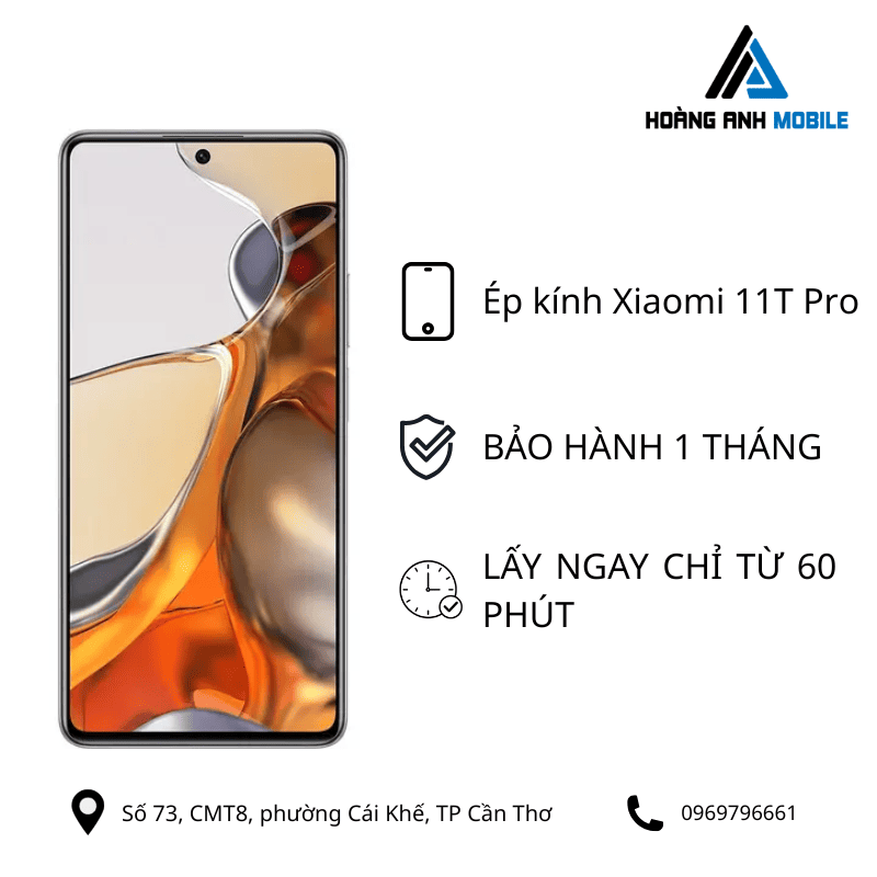 Ép kính Xiaomi 11T Pro