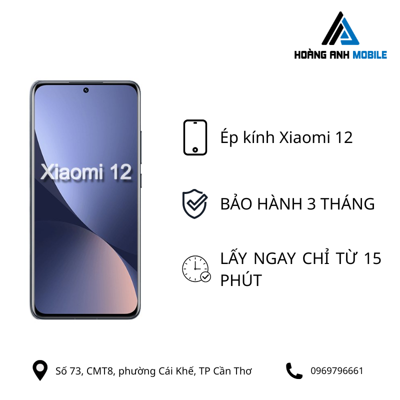 Ép kính Xiaomi 12