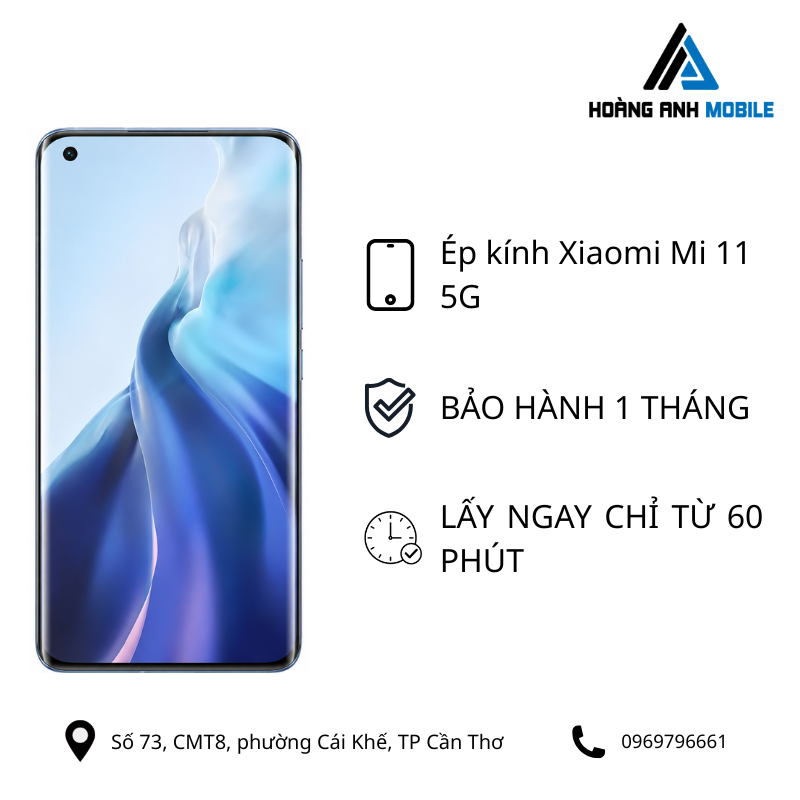 Ép kính Xiaomi Mi 11 5G