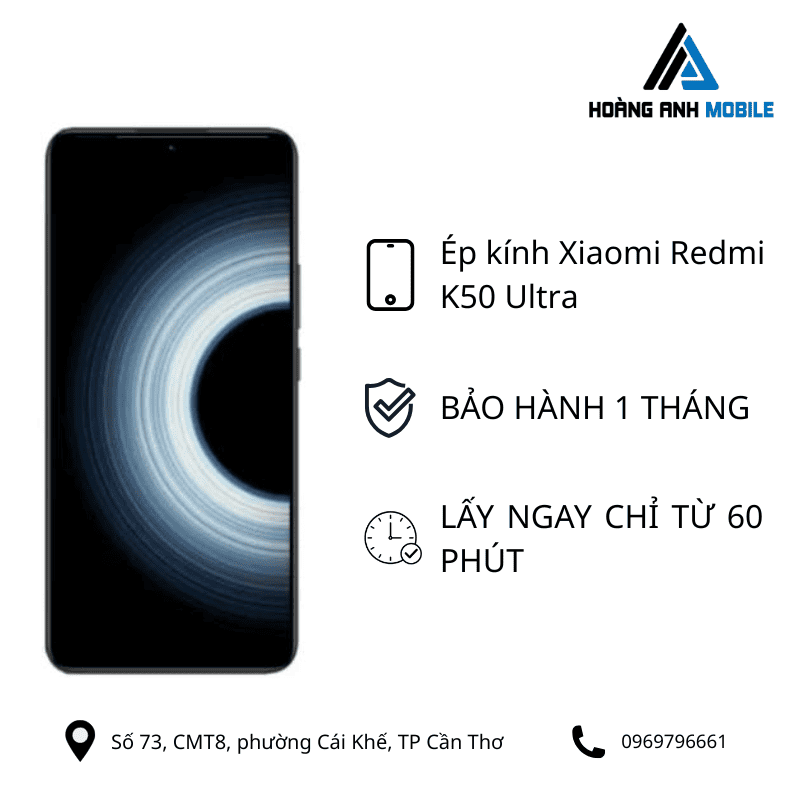 Ép kính Xiaomi Redmi K50 Ultra