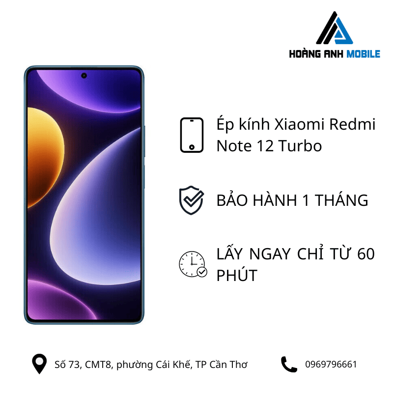 Ép kính Xiaomi Redmi Note 12 Turbo