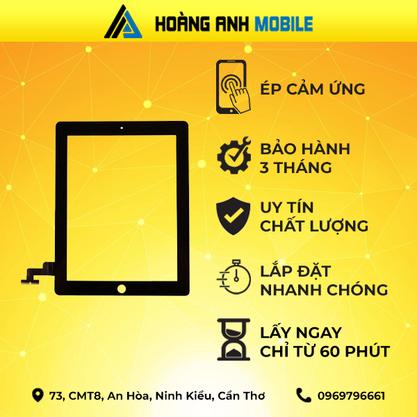 Ép cảm ứng iPad 2 (A1395/A1396/A1397)