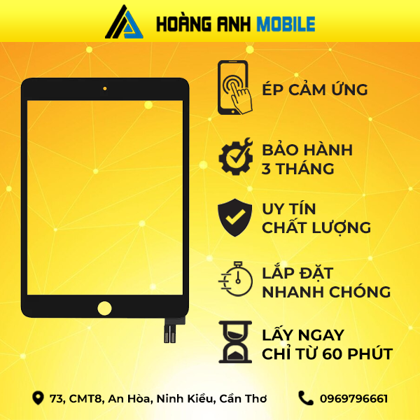 Ép cảm ứng iPad Mini 5