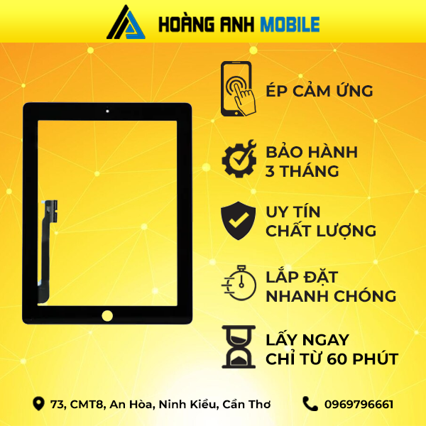 Ép cảm ứng iPad 4