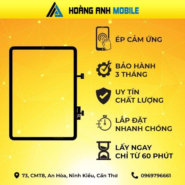Ép cảm ứng iPad Air