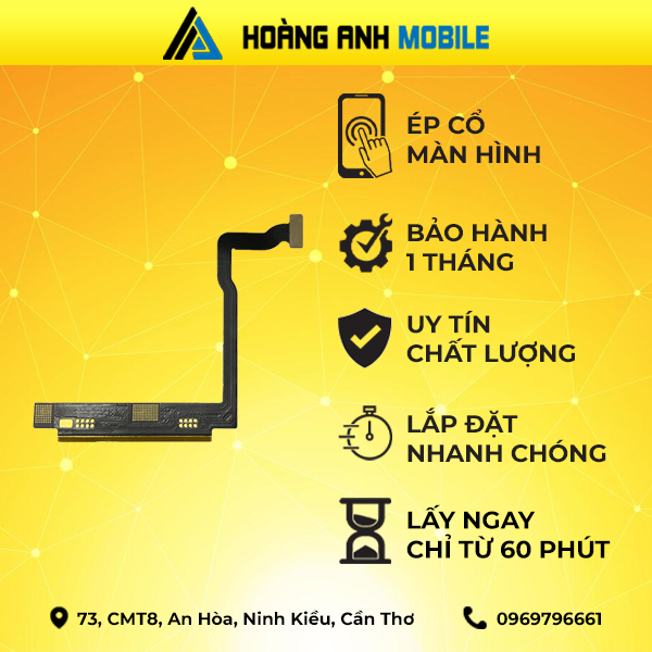 Ép cổ màn hình iPhone 14 Pro