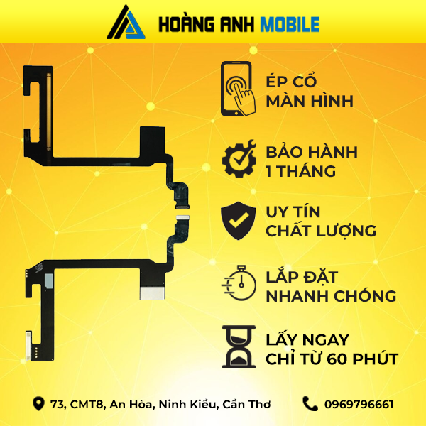 Ép cổ màn hình iPhone 14 Pro Max