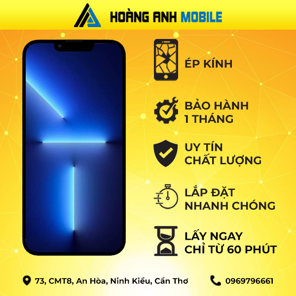 Ép kính iPhone 13 Pro