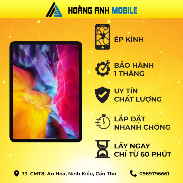 Ép kính iPad Pro 11 (2 Cam)