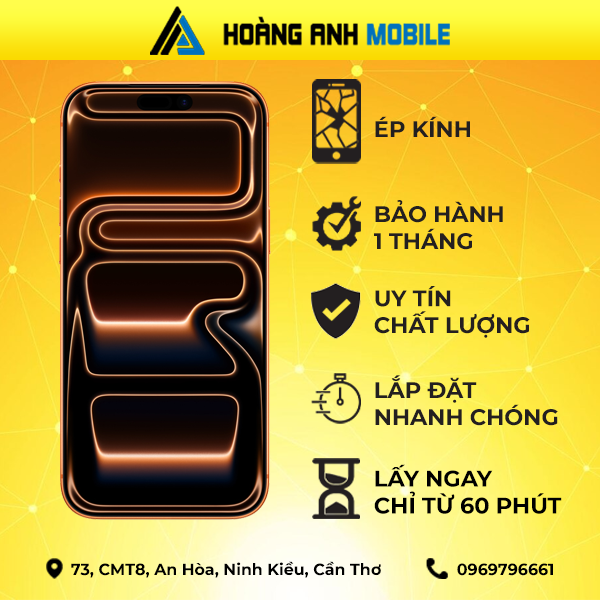 Ép kính iPhone 17 Pro