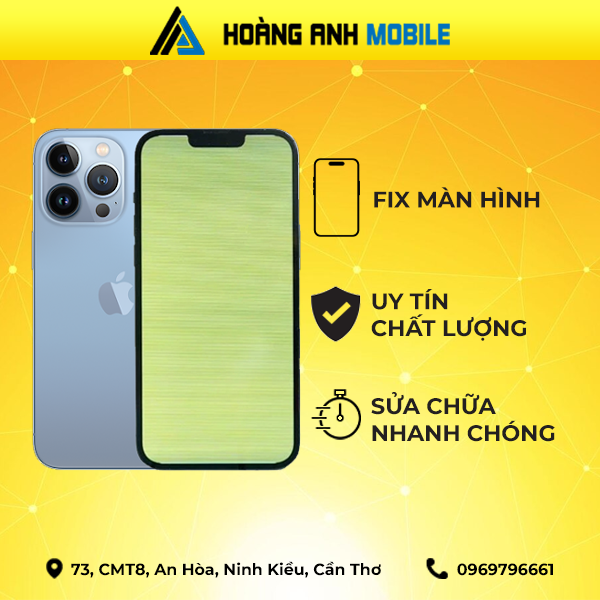 Fix xanh màn, trắng màn iPhone 13 Pro