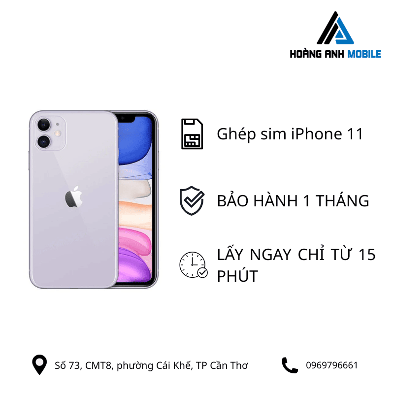 Ghép sim iPhone 11 Series