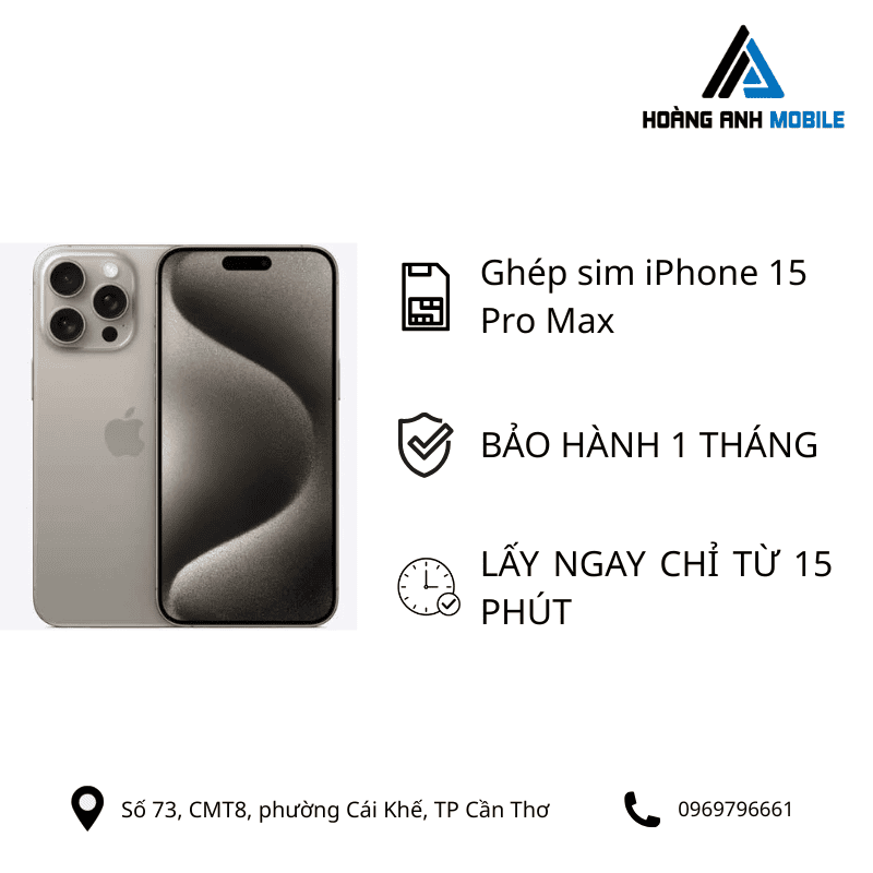 Ghép sim iPhone 15 Series