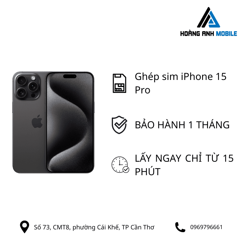 Ghép sim iPhone 15 Series