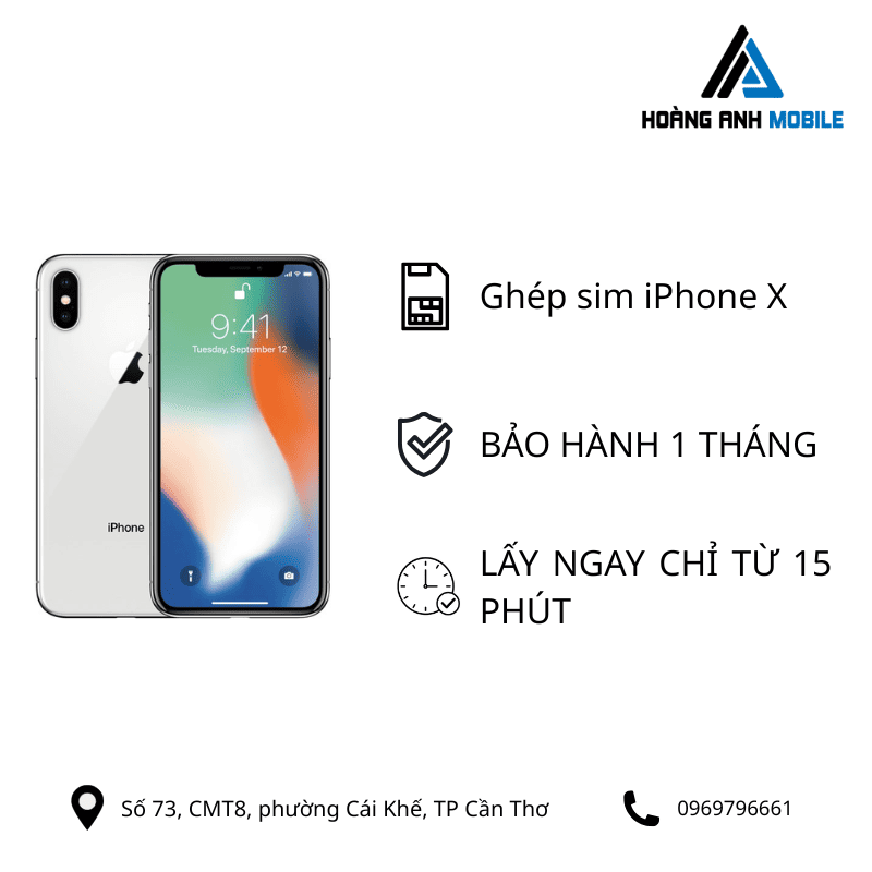 Ghép sim iPhone X Series
