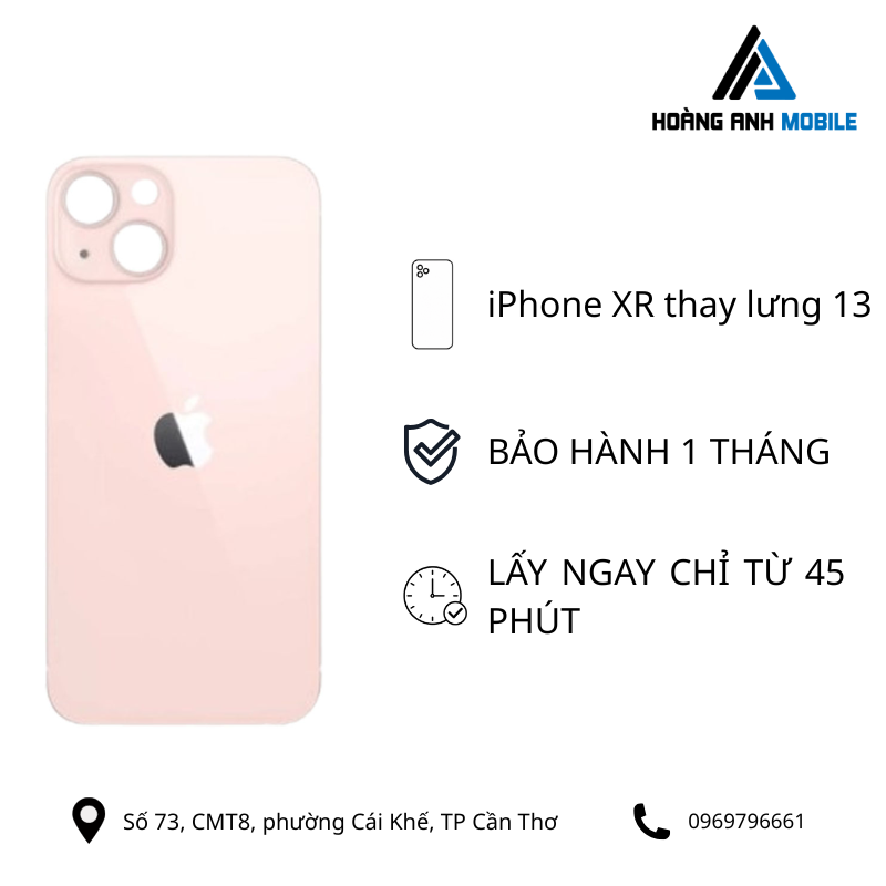 iPhone XR thay lưng 13/14/15