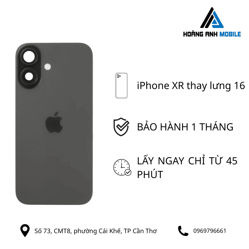 iPhone XR thay lưng 16