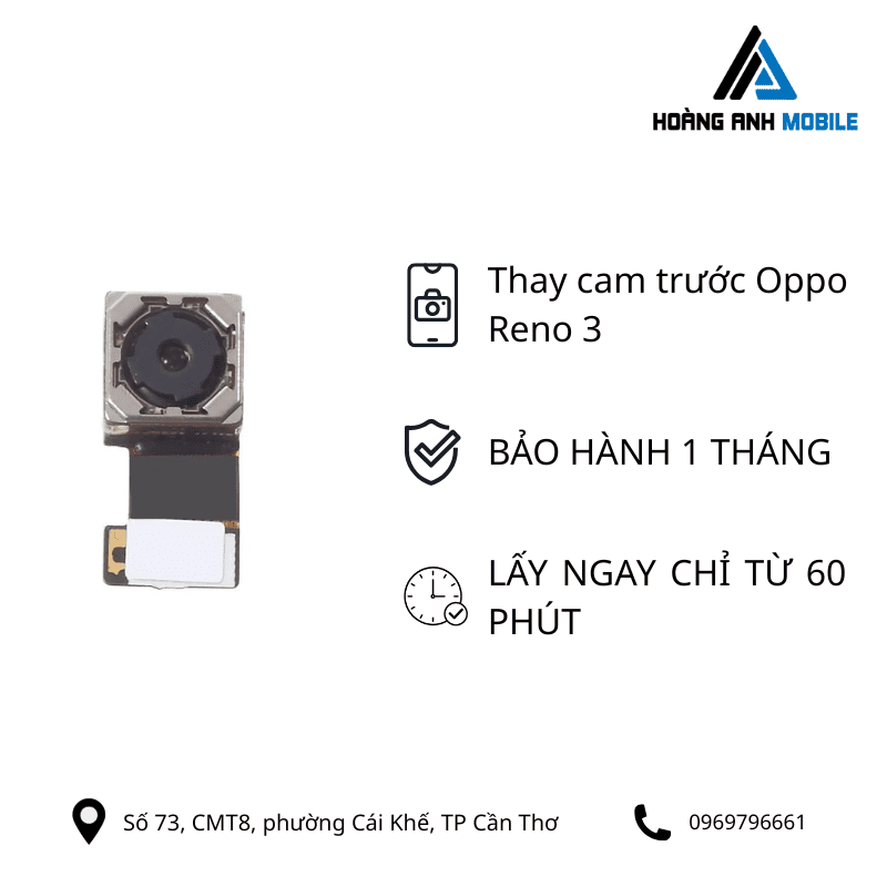 Thay camera trước Oppo Reno 3