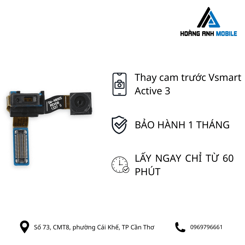 Thay camera trước Vsmart Active 3