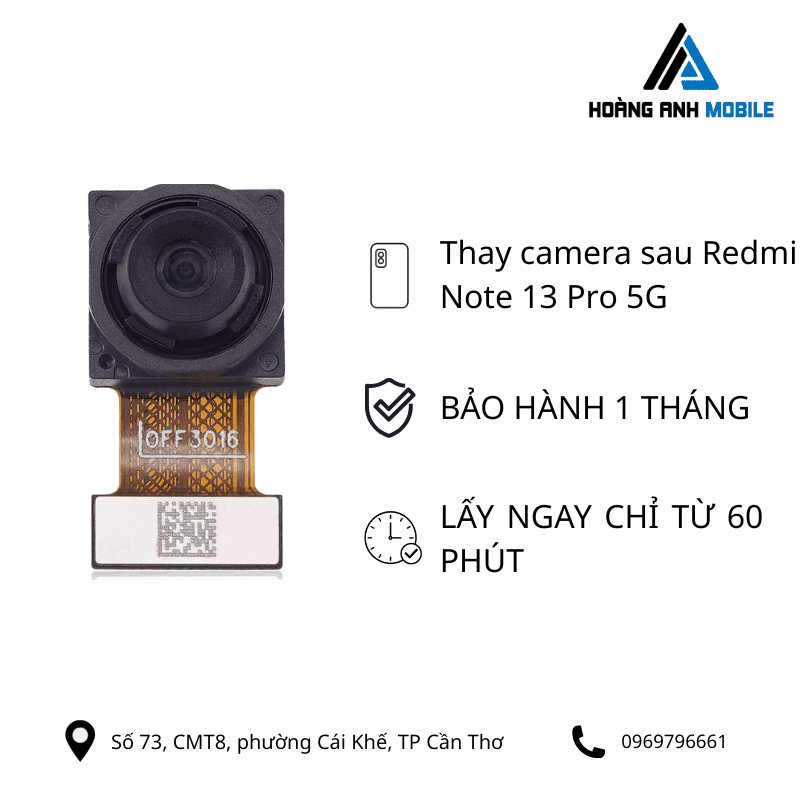 Thay camera sau Redmi Note 13 Pro 5G