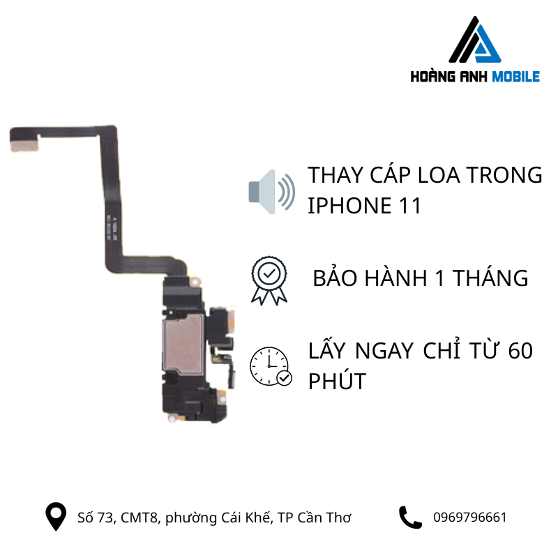 Thay cáp loa trong iPhone 11