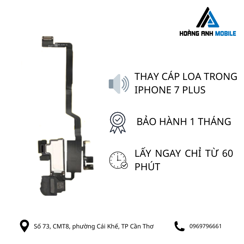 Thay cáp loa trong iPhone 7 Plus