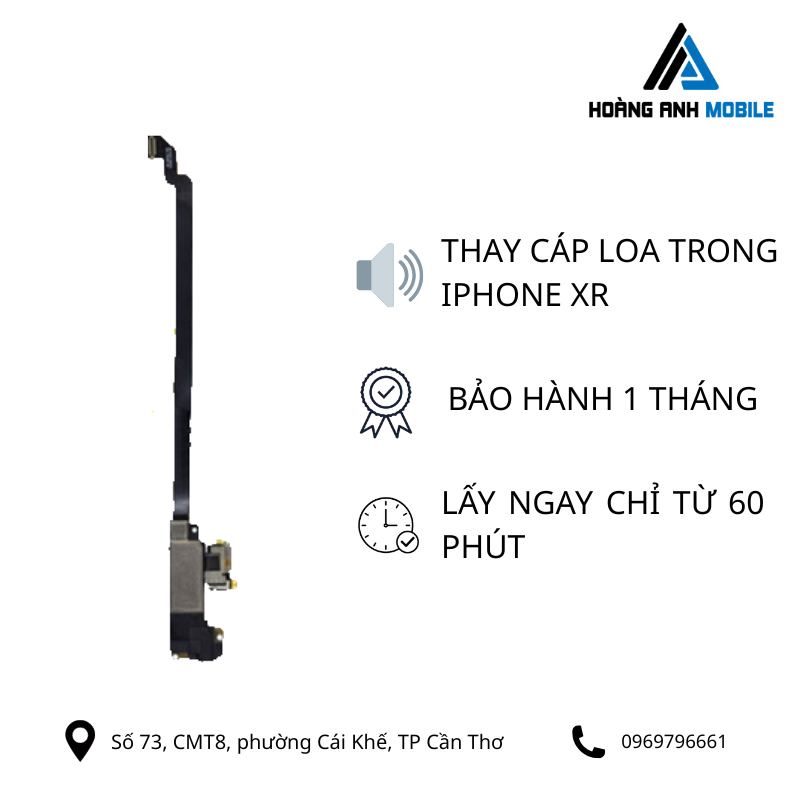 Thay cáp loa trong iPhone XR