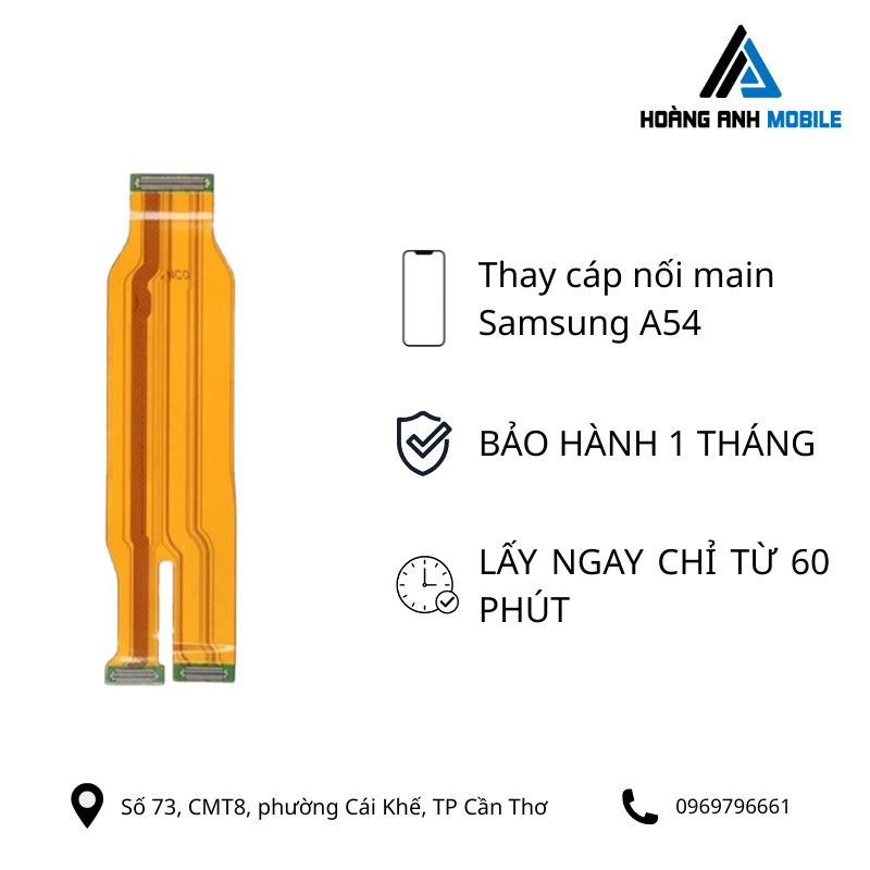 Thay cáp nối main Samsung A54