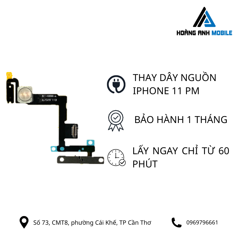 Thay dây nguồn iPhone 11 Pro Max