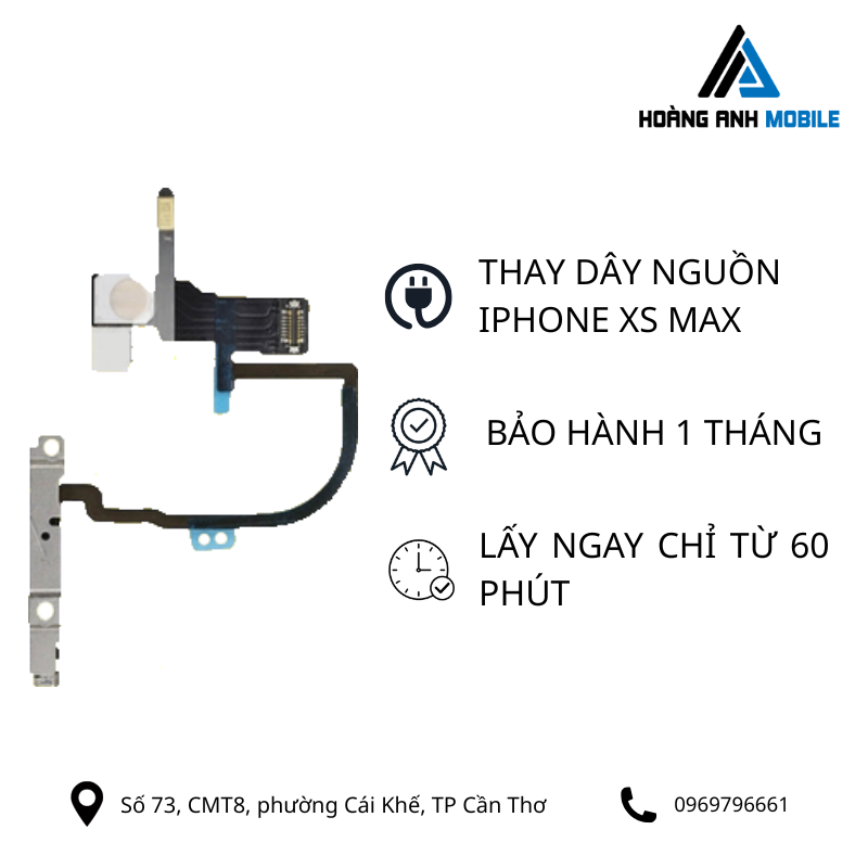 Thay dây nguồn iPhone XS Max