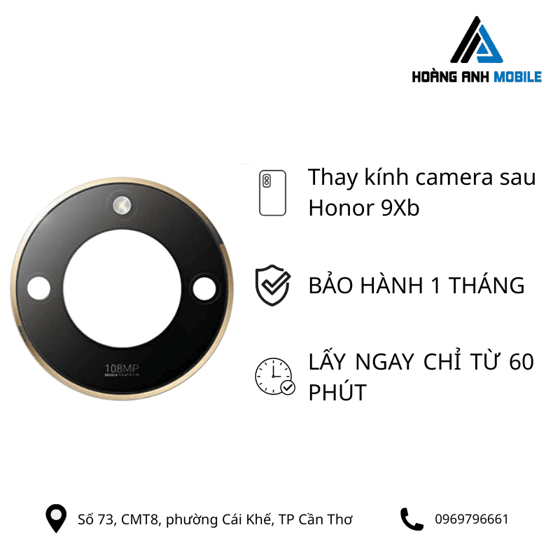 Thay kính camera sau Honor 9Xb