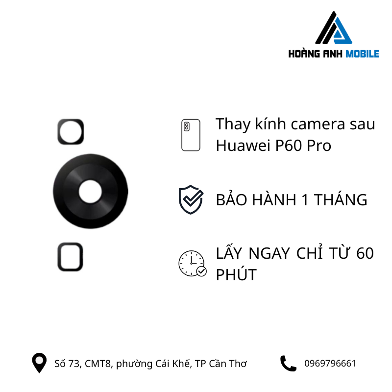 Thay kính camera sau Huawei P60 Pro