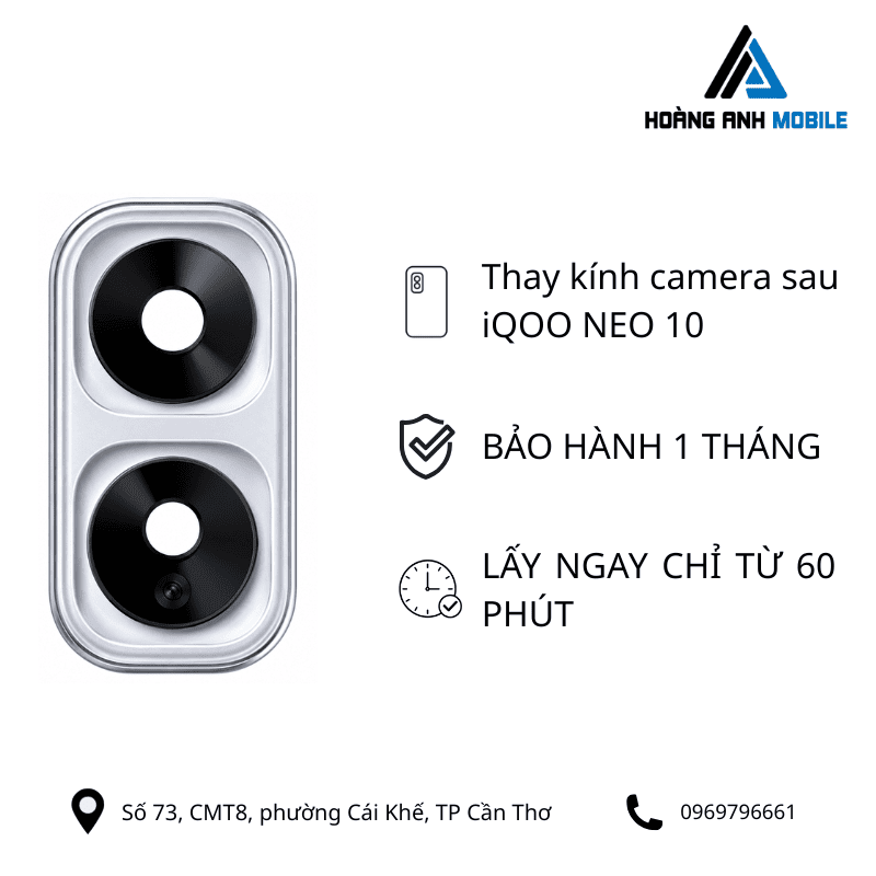 Thay kính camera sau iQOO NEO 10