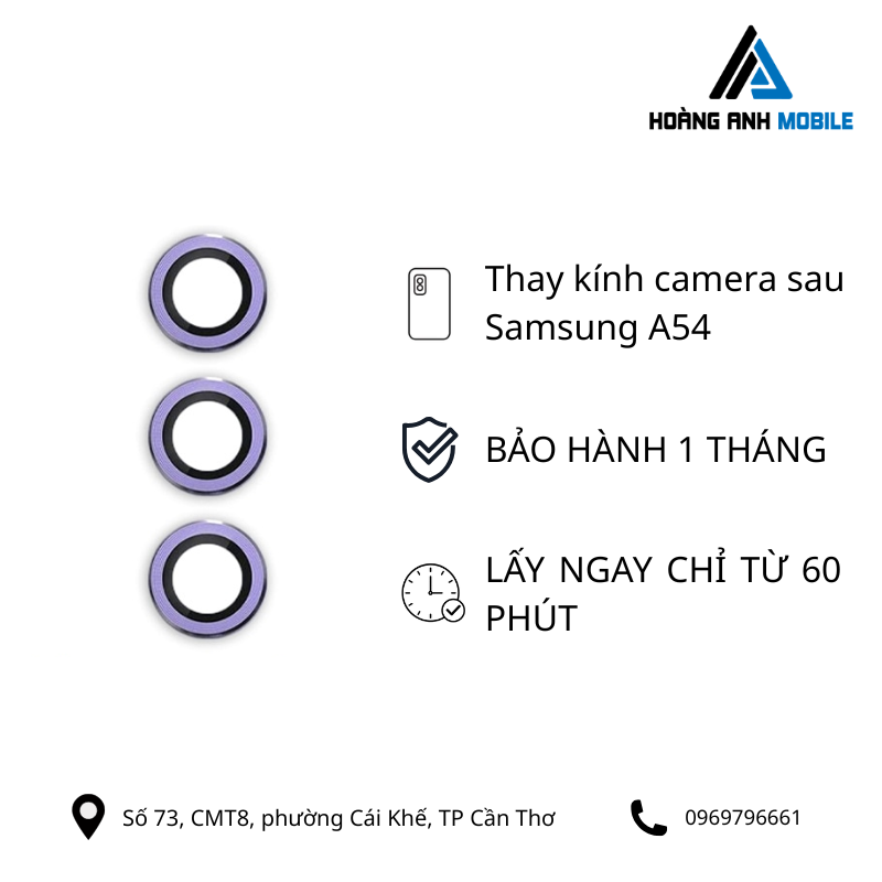 Thay kính camera sau Samsung A54