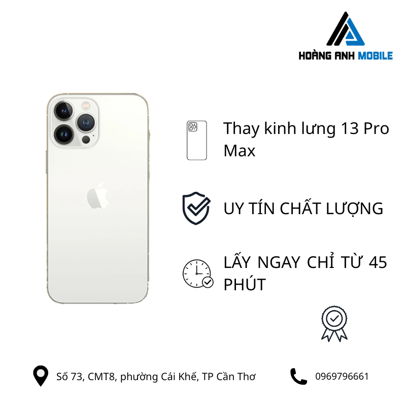 Thay kinh lưng 13 Pro Max