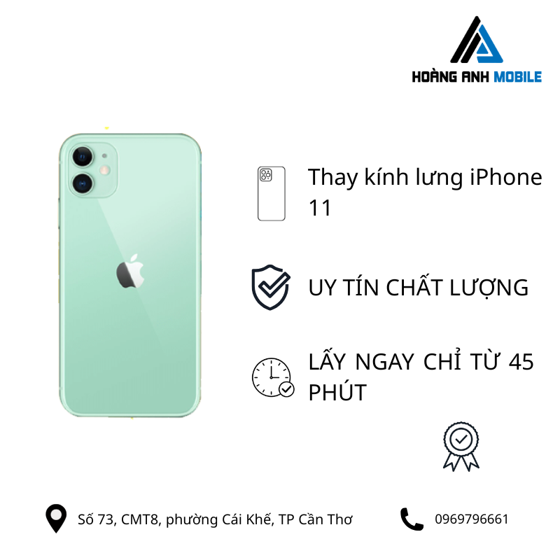 Thay kính lưng iPhone 11