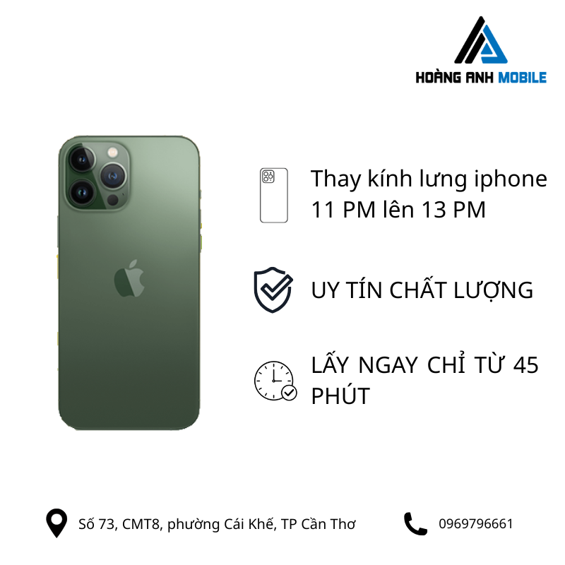 Thay kính lưng iPhone 11Prm lên 12Prm/13Prm/14Prm/15Prm