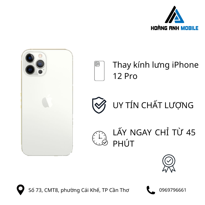 Thay kính lưng iPhone 12 Pro