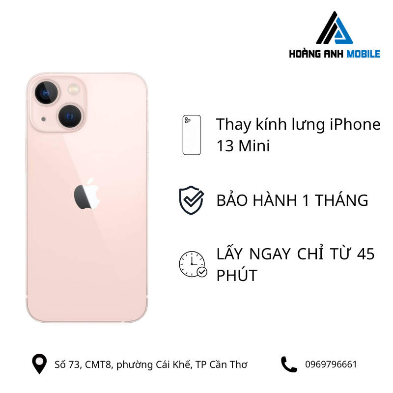 Thay kính lưng iPhone 13 Mini