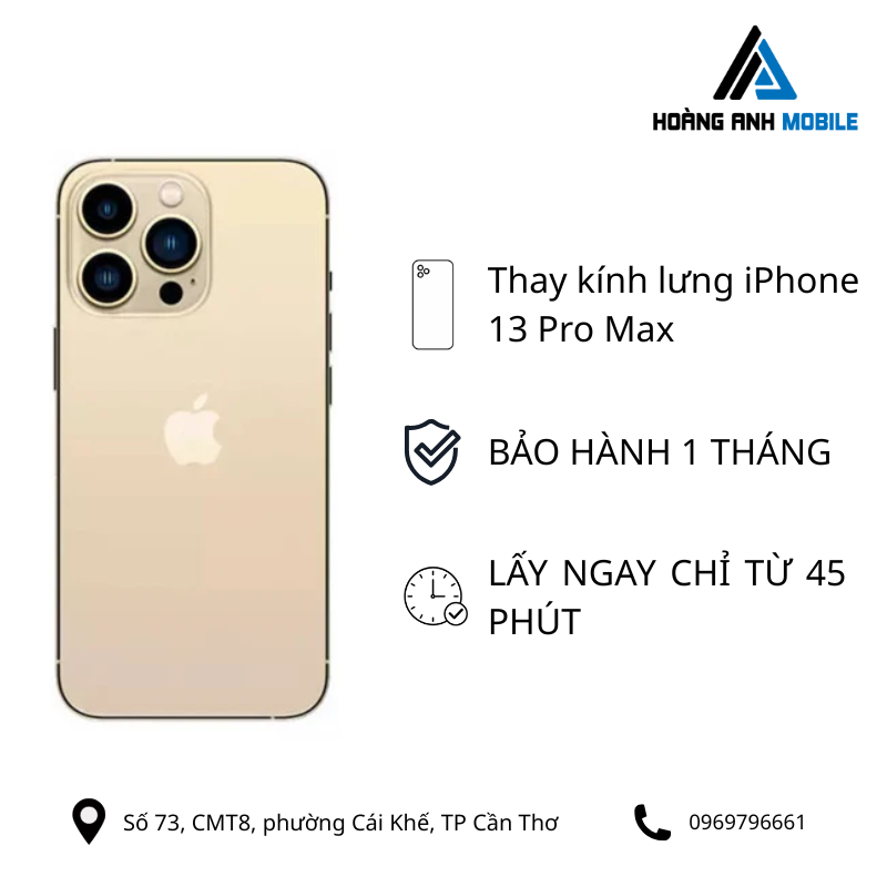 Thay kính lưng iPhone 13 Pro Max
