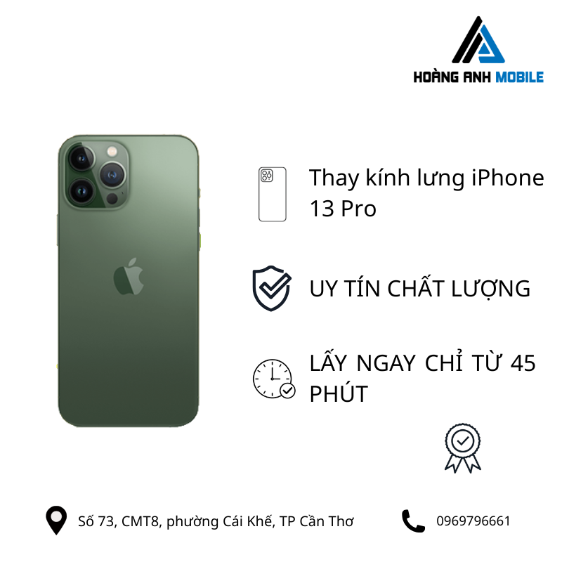 Thay kính lưng iPhone 13 Pro