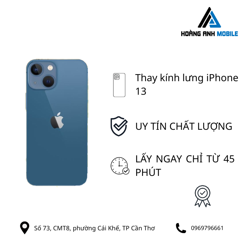 Thay kính lưng iPhone 13