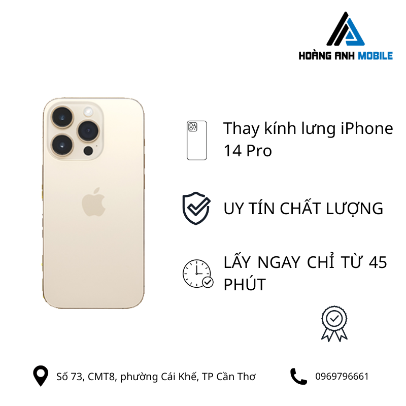 Thay kính lưng iPhone 14 Pro