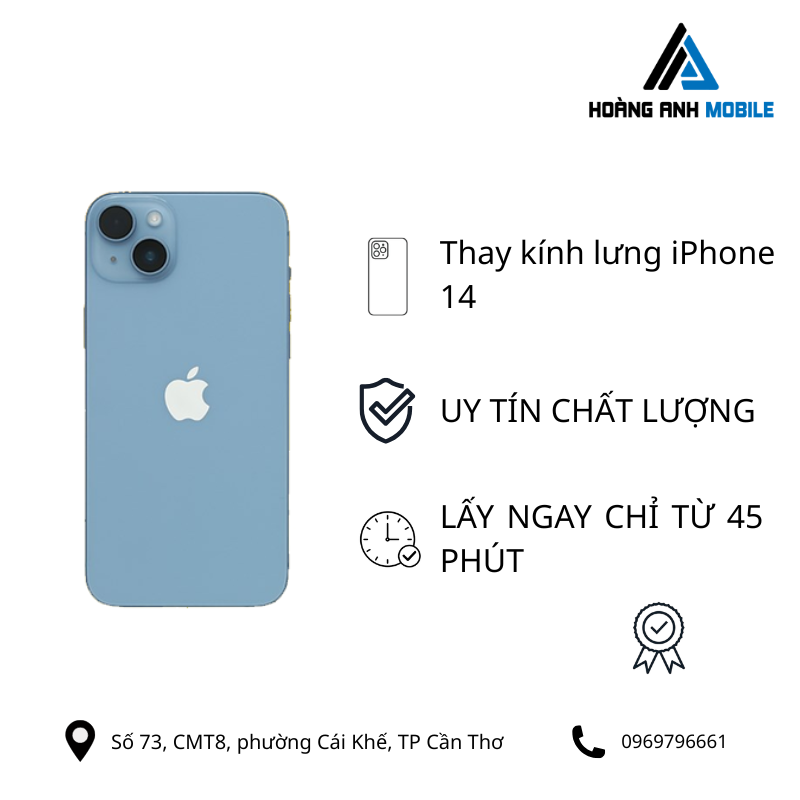 Thay kính lưng iPhone 14
