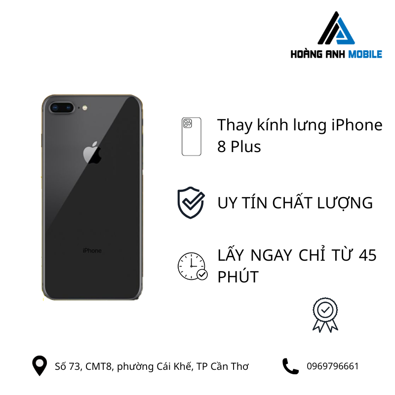 Thay kính lưng iPhone 8 Plus
