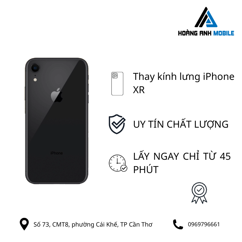 Thay kính lưng iPhone XR