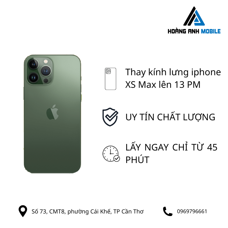 Thay kính lưng XsMax lên 11Prm/12Prm/13Prm/14Prm